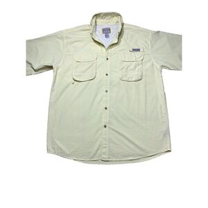 Bimini Bay Outfitters Fishing Shirt Men XL Yellow Vented Outdoor gorecore